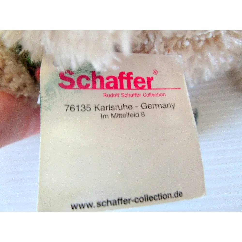 Rudolf Schaffer Plush German Teddy Bear Knit Scarf 7